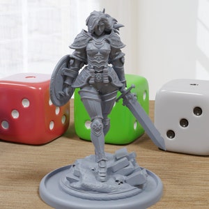 Galdran Sexy Pin-Up - 3D Printed Minifigures for Fantasy Miniature Tabletop Games DND, Frostgrave 28mm / 32mm / 75mm