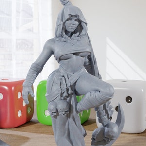 Samara - 3D Printed Minifigure - Proxy Minis for DnD, Baldurs Gate, Tabletop Fantasy RPG - 28mm / 32mm / 75mm Scale
