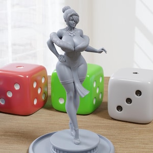Lulu the Velvet Duchess - Sexy Pin-Up Fan Art - 3D Gedruckte Miniatur Figur - 32 mm / 75 mm / 170 mm Maßstab - Garage Kit