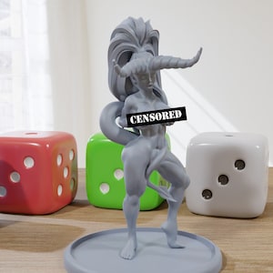 Infernal Pinup - 3D Printed Minifigures for Fantasy Miniature Tabletop Games, TTRPG, DND, Frostgrave