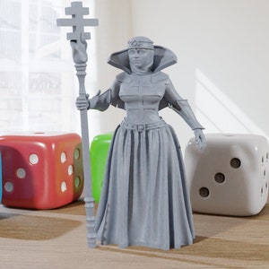 Cristina - Minifigura impresa en 3D - Proxy Minis para DnD, Baldur's Gate, juegos de rol de fantasía de mesa - Escala 28 mm/32 mm/75 mm