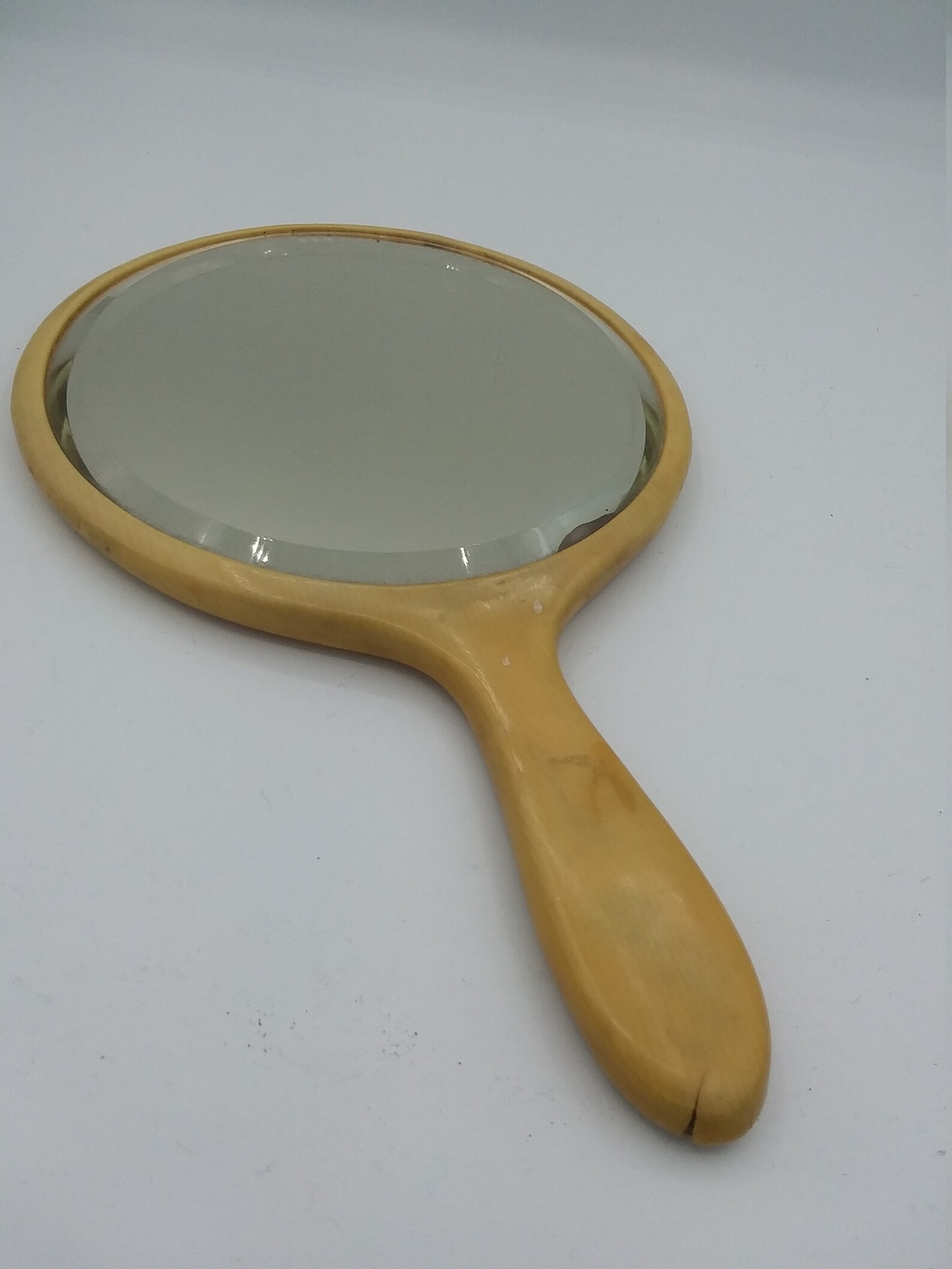 Vintage 1930s Bakelite Hand Mirror with Box Etsy