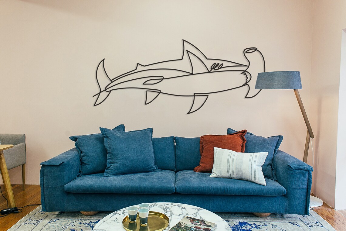 Hammerhead Shark Wall Art Metal Wall Decor Wall Decor Wall Etsy