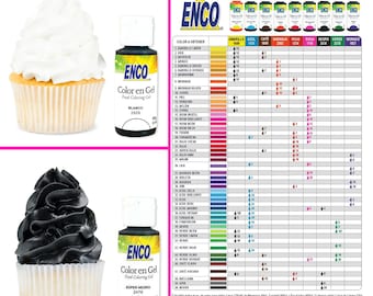 Colorante alimentario en gel Enco sin sabor