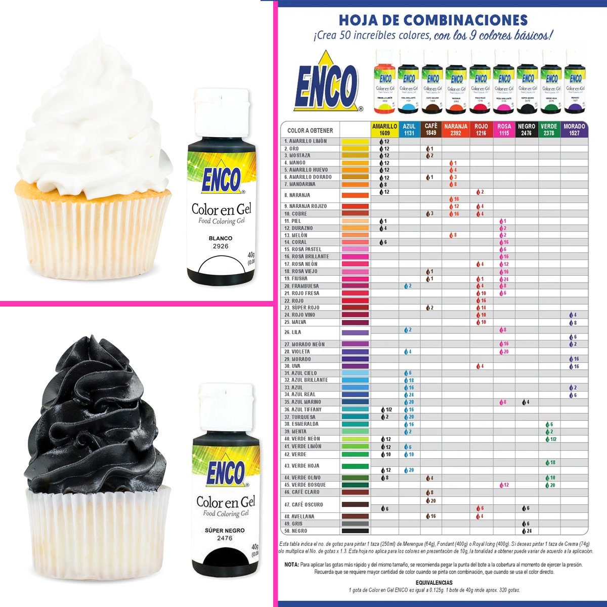 Enco Gel Food Coloring With No Taste - Etsy