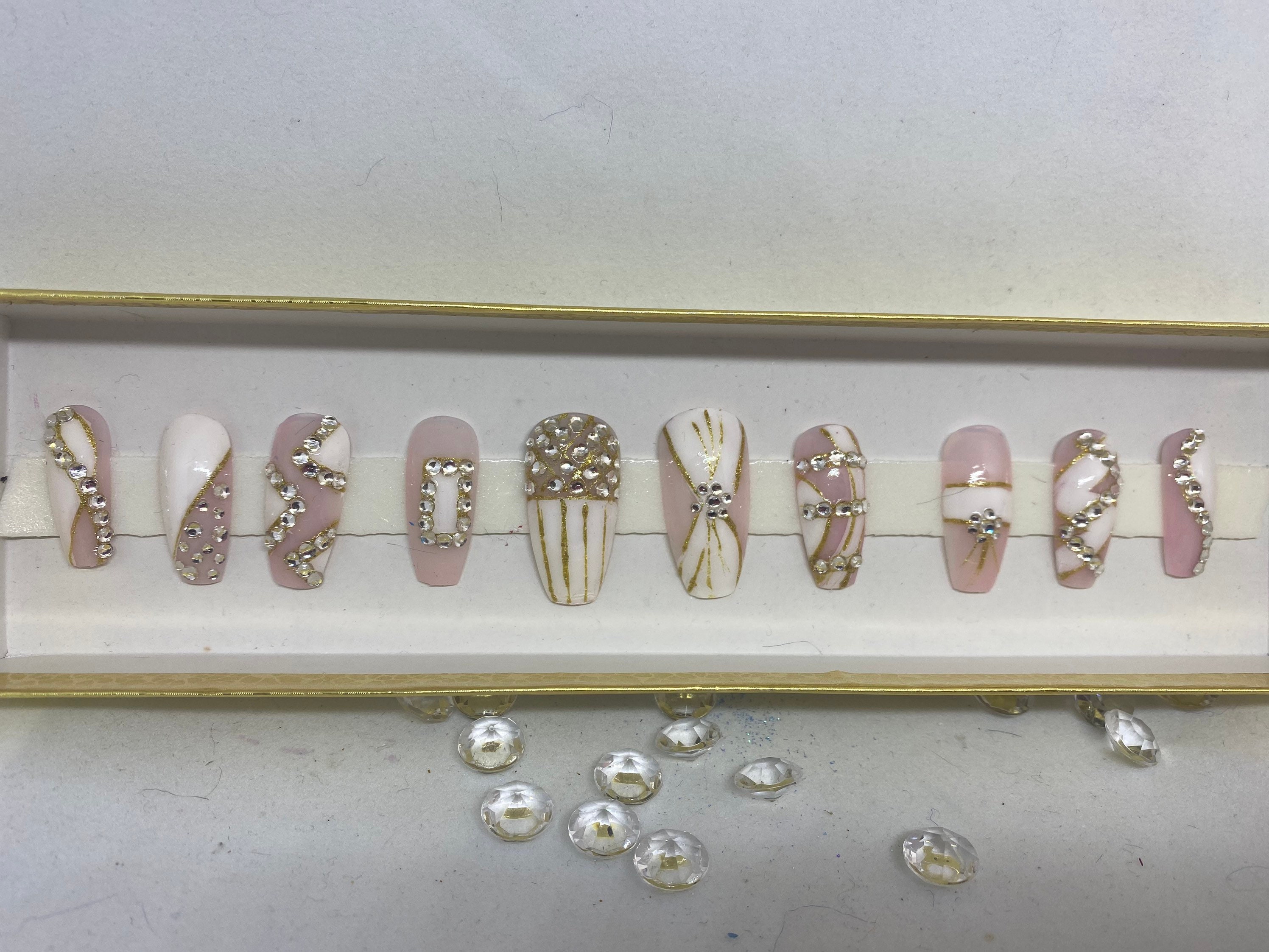 Custom Press On Nails Etsy