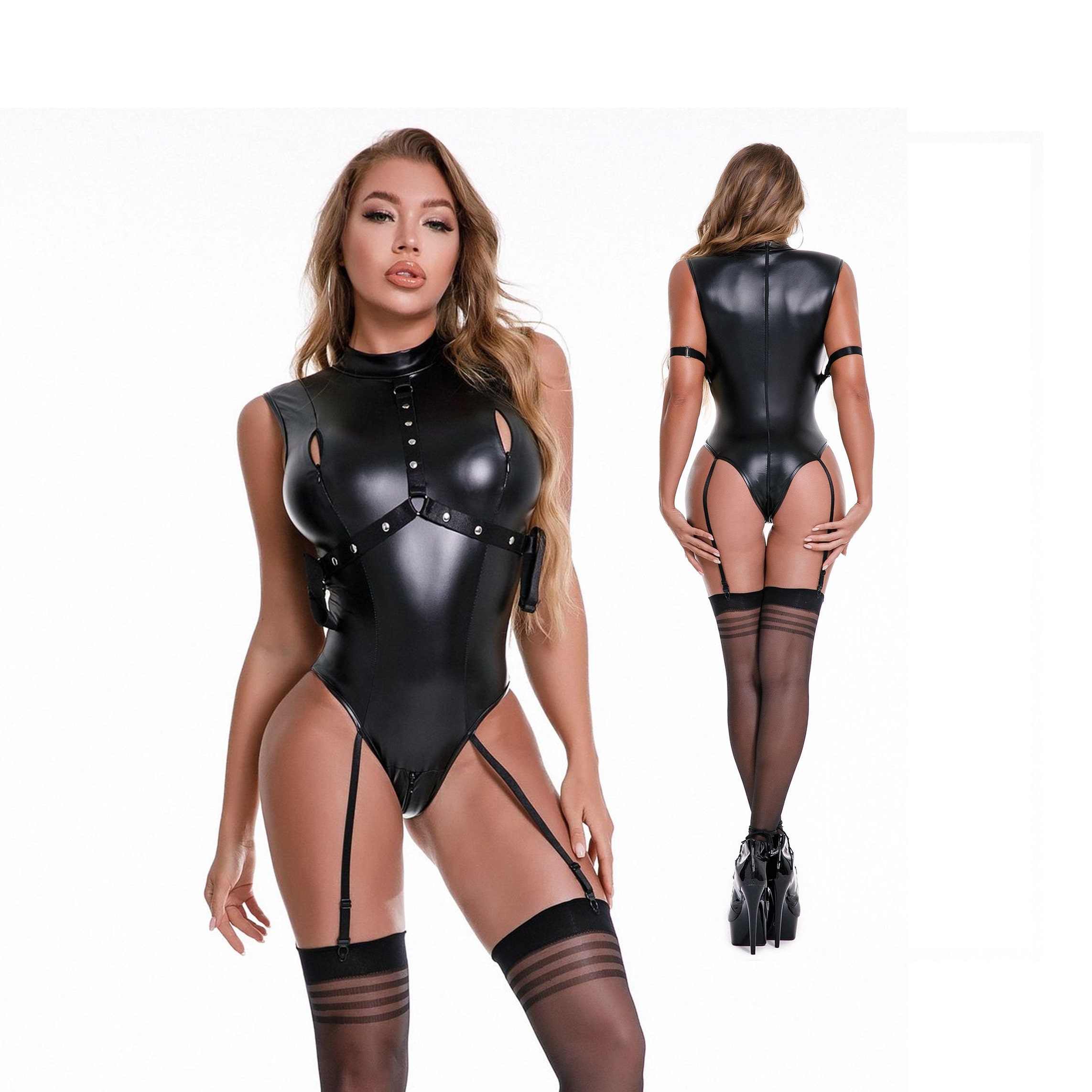 homemade nylon latex fetisch spandex bodysuit