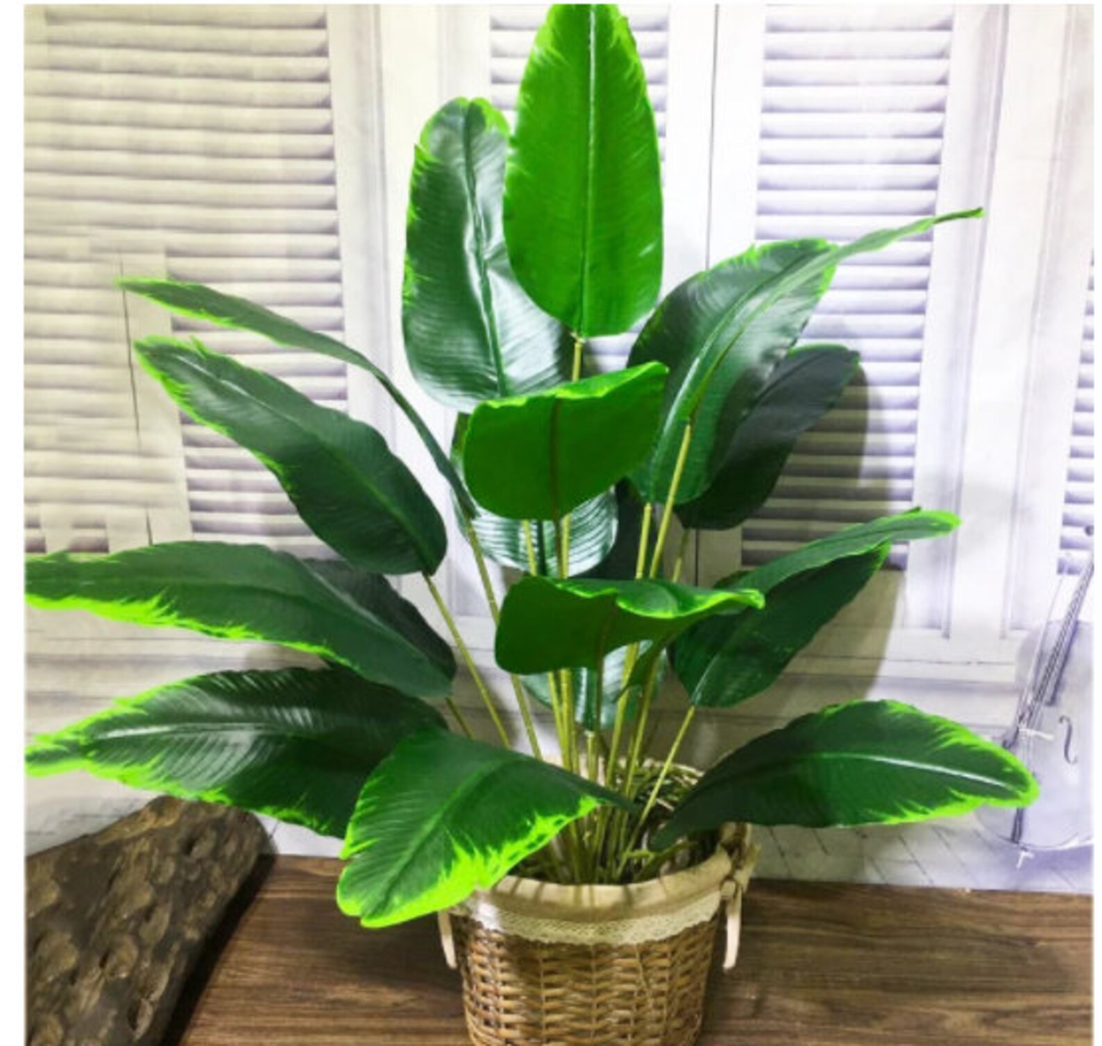 Heads Tropical Banana Tree Large Artificial Palm Plants Etsy