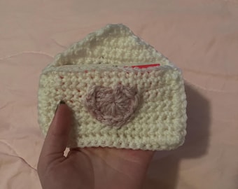 Heart Envelope Valentine's Day Crochet Wallet