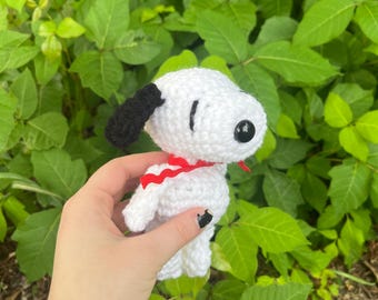 Mini Snoopy Amigurumi, Geschenke für Sie, Geschenke für Ihn, Sammlerstück, Erdnüsse, niedliches gehäkeltes Wohndekor