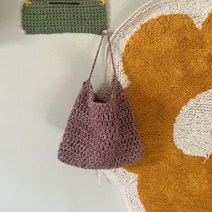 Bolso de mano pequeño de crochet, hecho a mano, regalos para él, regalos para ella, ropa informal, billetera, bolso de mano