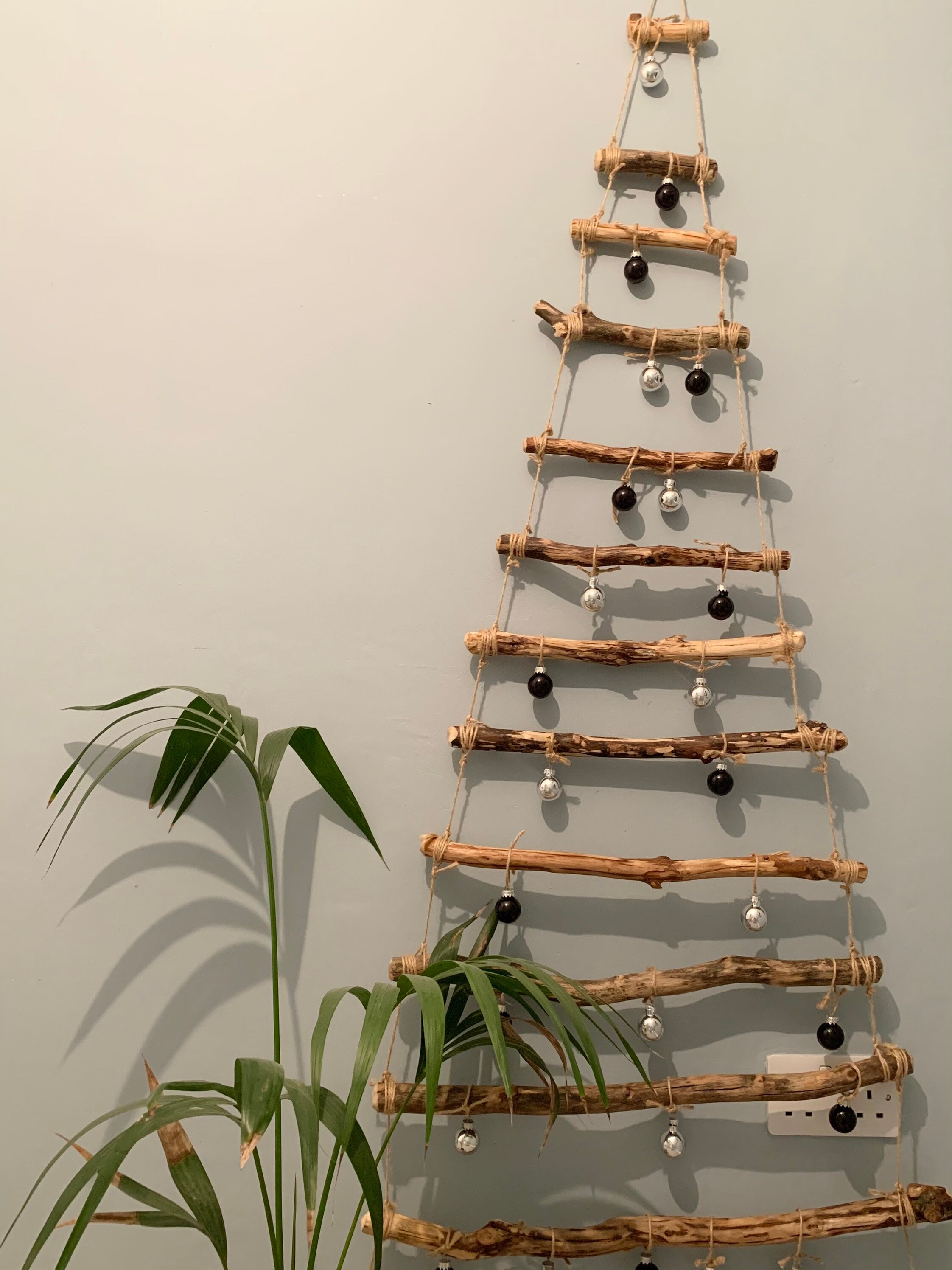 Rustic Hanging Wooden Christmas Tree Etsy UK