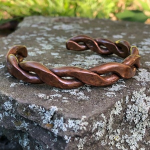 Heavy Simple Copper Bracelet + Free Polishing Wax