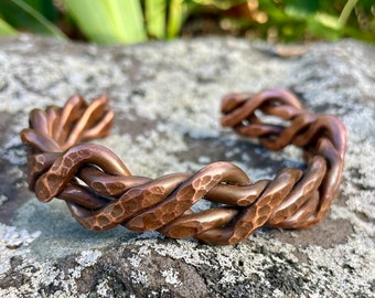 Hefty Copper Bracelet + Free Polishing Wax