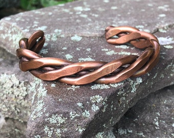 Heavy Copper Bracelet + Free Polishing Wax