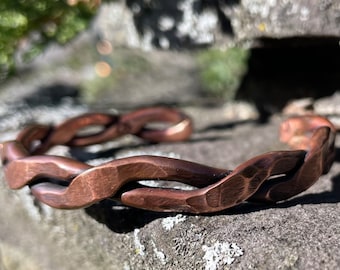 Simple Rustic Copper Bracelet + Free Polishing Wax