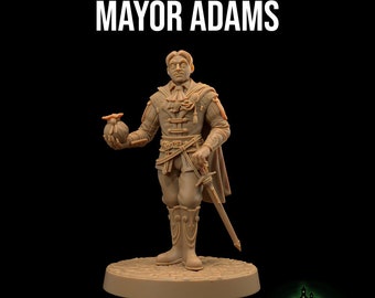 Mayor Adams | The Curse of Traskvale Castle | 32mm Scale | Dragon Trappers Lodge