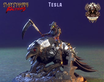 Tesla | Grim Flock | Factions | 32mm Scale | Clay Cyanide Miniatures