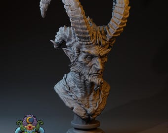 Angrak the Demon Lord | Bust | Claydemon Miniatures