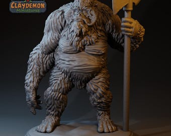 Brong the Ape Guard | 32mm / 75mm Scale | Claydemon Miniatures