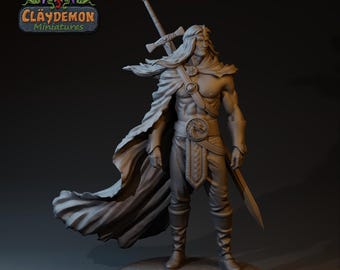 Bjorg the Dragonslayer | 32mm / 75mm Scale | Claydemon Miniatures