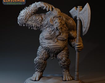 Buba the Ape Guard | 32mm / 75mm Scale | Claydemon Miniatures