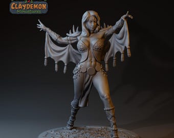 Zahira the Sorceress | 32mm / 75mm Scale | Claydemon Miniatures