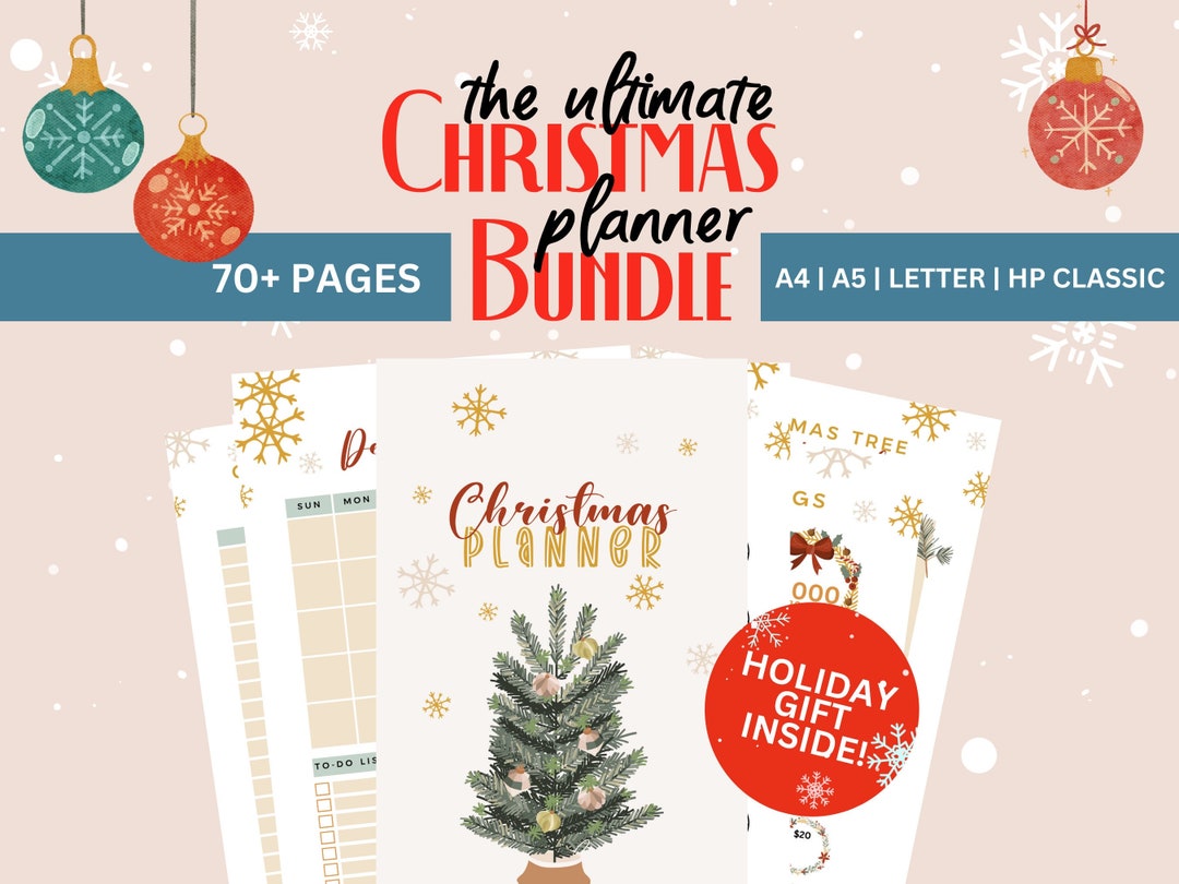 Christmas Planner Printable Holiday Planner Christmas - Etsy