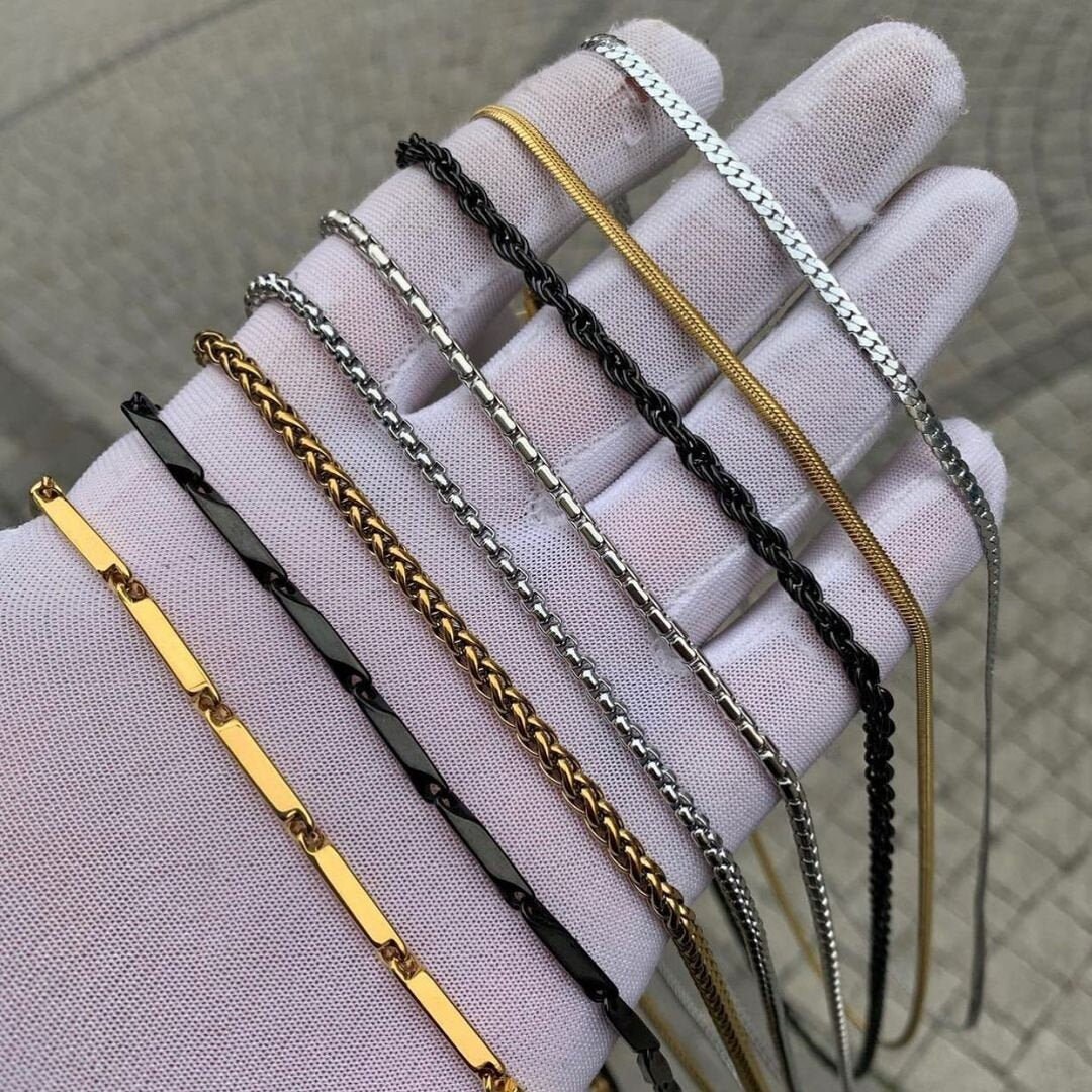 Simple Chain Necklace Chain Only 