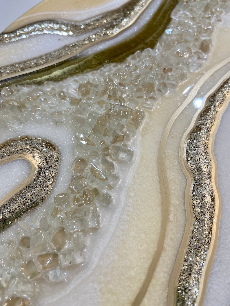 Custom Gold Resin Geode Wall Art/ Epoxy Resin Painting/ Geode Etsy