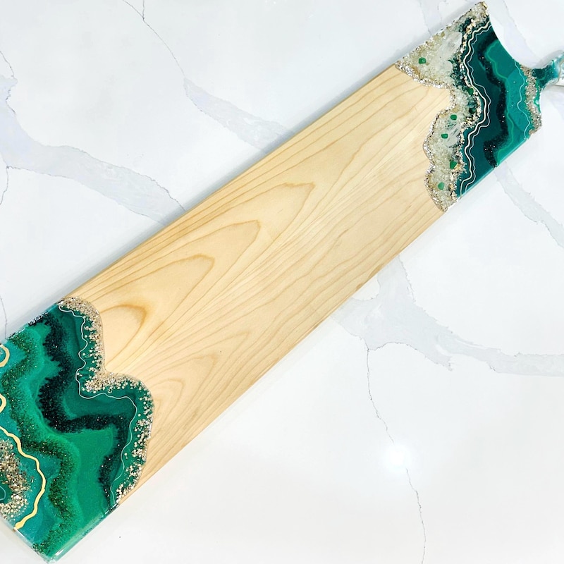 Cherry Epoxy Resin Charcuterie Board