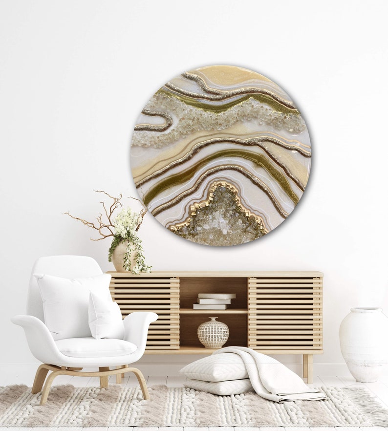 Custom Gold Resin Geode Wall Art/ Epoxy Resin Painting/ Geode Etsy