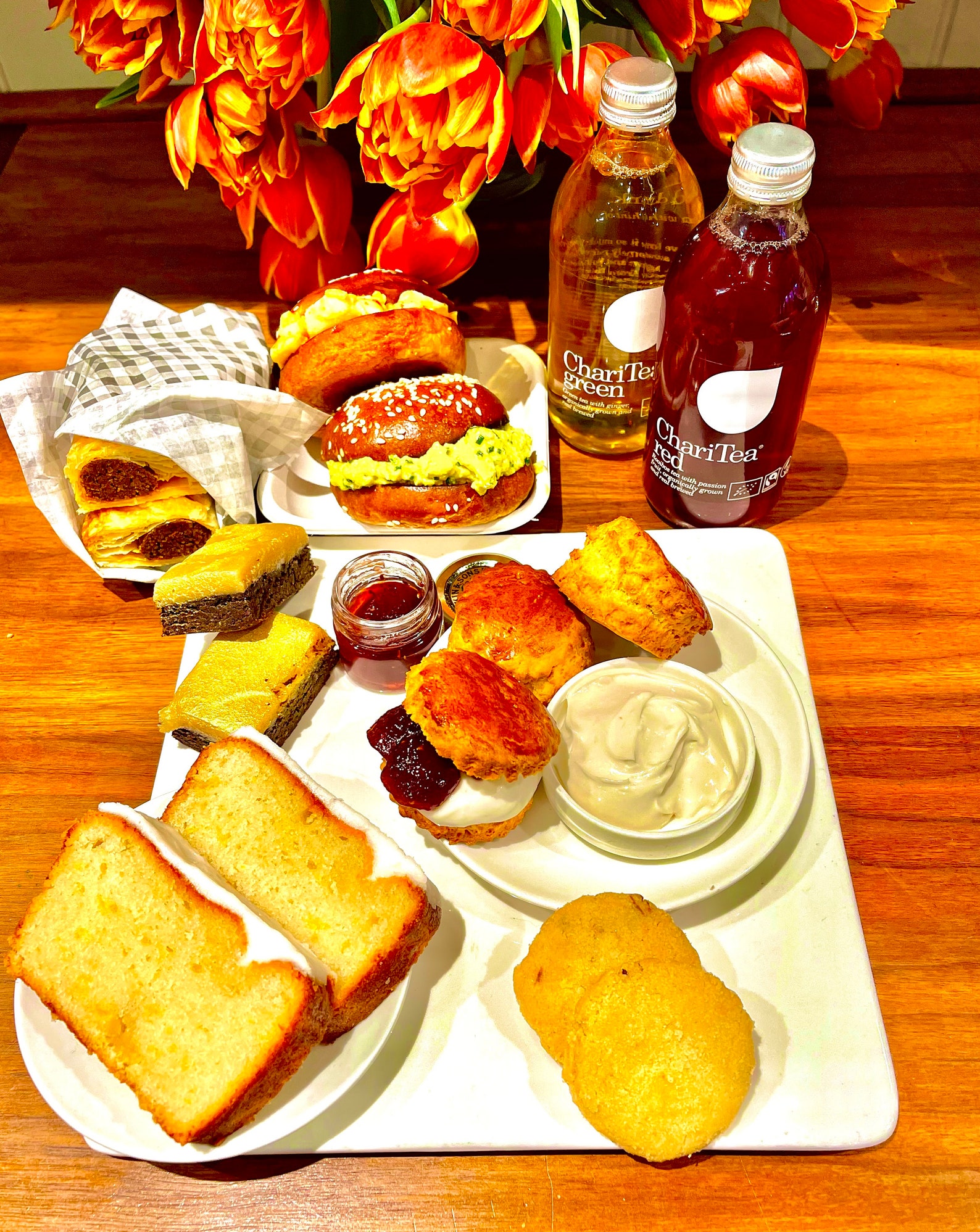 Vegan Afternoon Tea Picnic Hamper By No Cruel Burgers Etsy