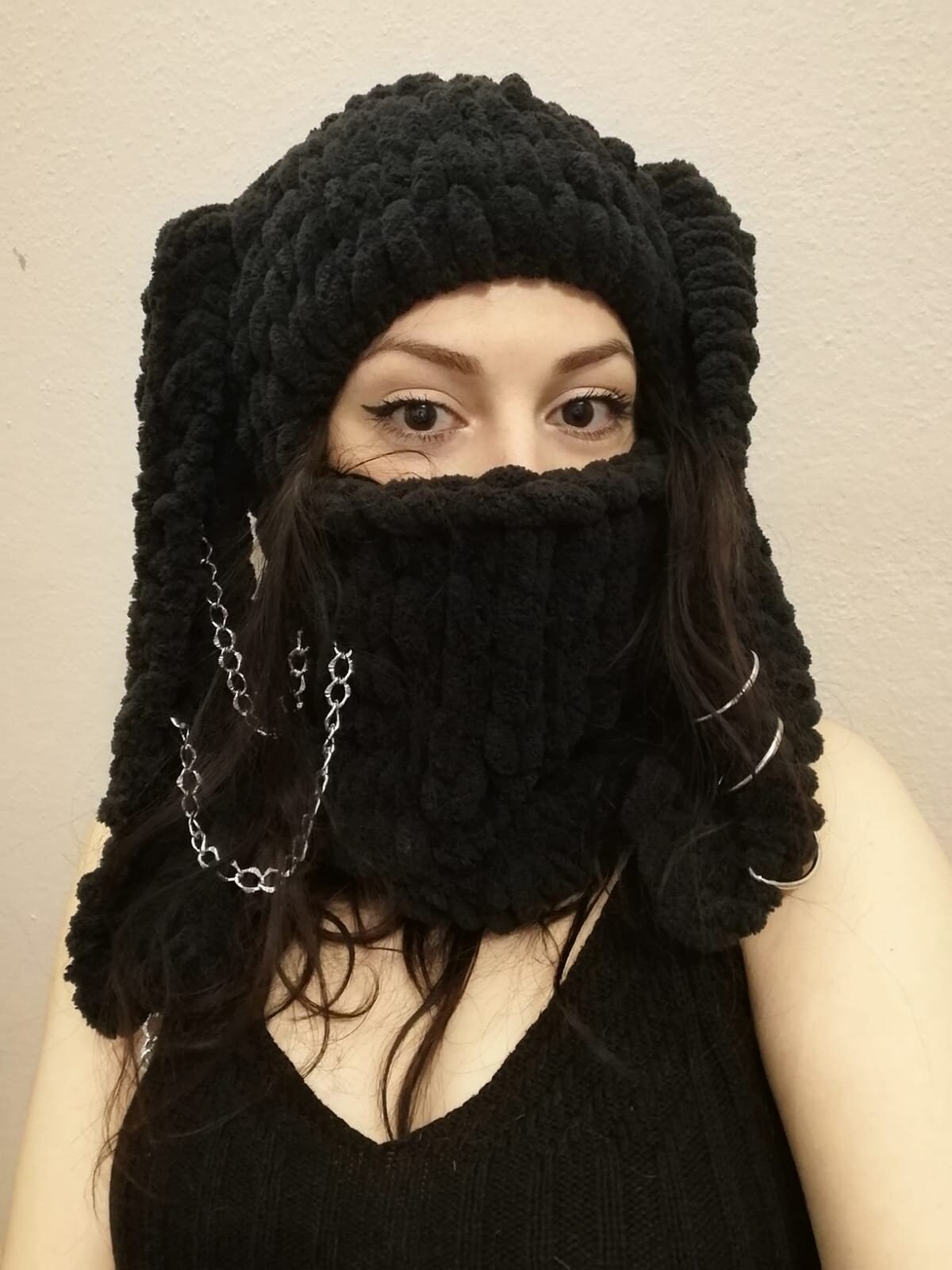 Knit Bunny Balaclava Rabbit Ski Mask Crochet Balaclava Etsy