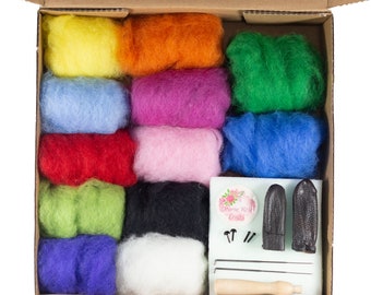 Macchina per infeltrimento ad ago per infeltrimento rapido, kit elettrico per infeltrimento con controllo della velocità, strumento per infeltrimento ad ago per pittura su lana e animali infeltriti