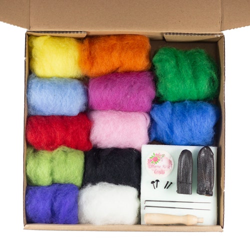 Heidifeathers VEGAN Needle Felting Kit Etsy