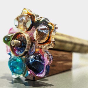 Artisan Brass Kaleidoscope Art Piece | Inspiring Gift for Artists and Boho Shelf Decor