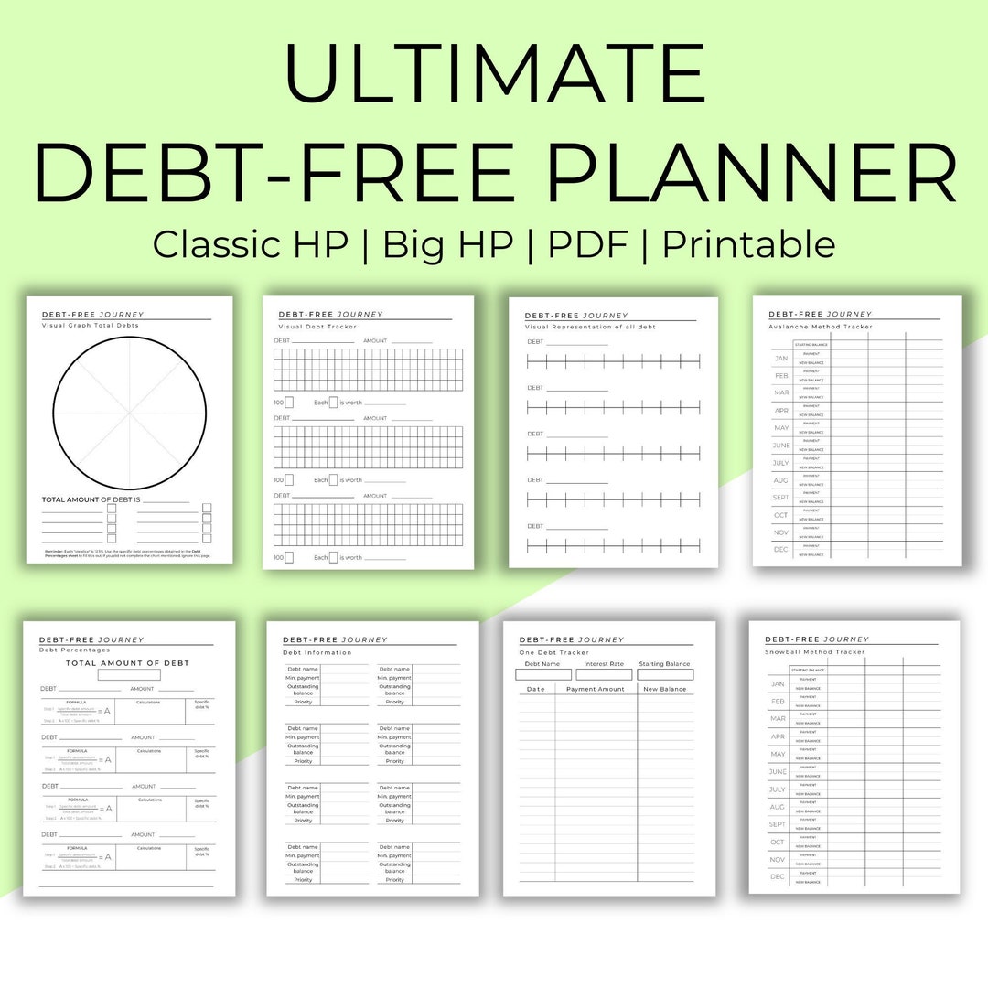 Debt Payoff Tracker Printable, Dave Ramsey Debt Snowball Debt Avalanche