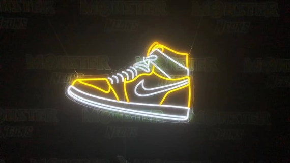 yellow neon jordan