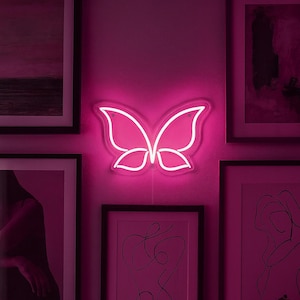 Butterfly neon sign, Neon Decoration for Beauty salon, Home wall decor, Butterfly Wall Decor, Wall Sign, kids room neon sign