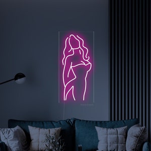Girl body neon sign - Woman LED Neon Sign, Gift for her, women neon sign, Wall Decor, Wall Sign, neon sign bedroom girl, sexy body neon sign