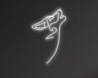 Wolf neon sign - LED Neon Sign, Wall Decor, Wall Sign, Wolf led sign, Animal neon sign, Neon wall art, Wild neon sign, nature neon sign