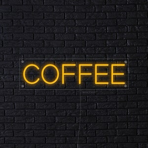 Coffee neon sign, Cafe neon sign, drinks led sign, restaurant neon light