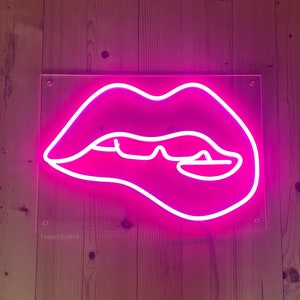 Lips neon sign - lips Girl LED Neon Sign, Gift for her, Girl lips neon, Wall Decor, Wall Sign, neon sign bedroom girl, beauty led neon sign