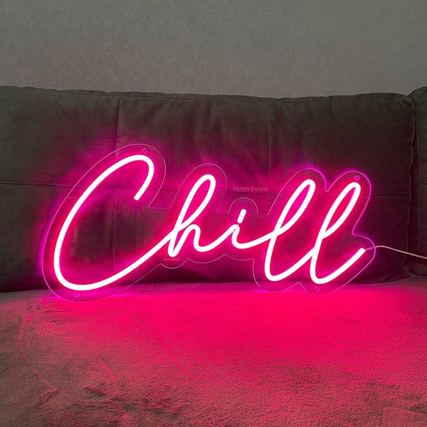 Chill neon sign - Chill wall sign, Relax neon sign, Beauty salon light, Chill zone neon, Bedroom neon sign, Came room neon