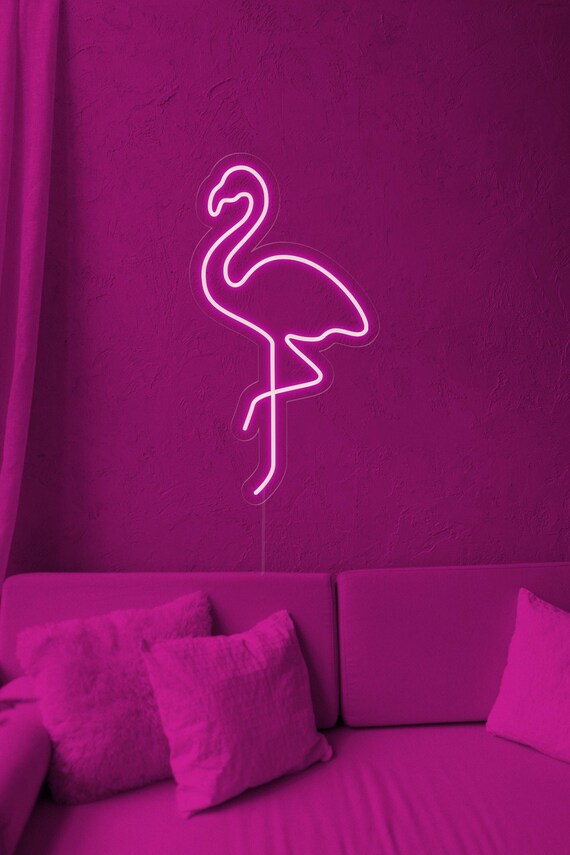 Led 2024 neon flamingo