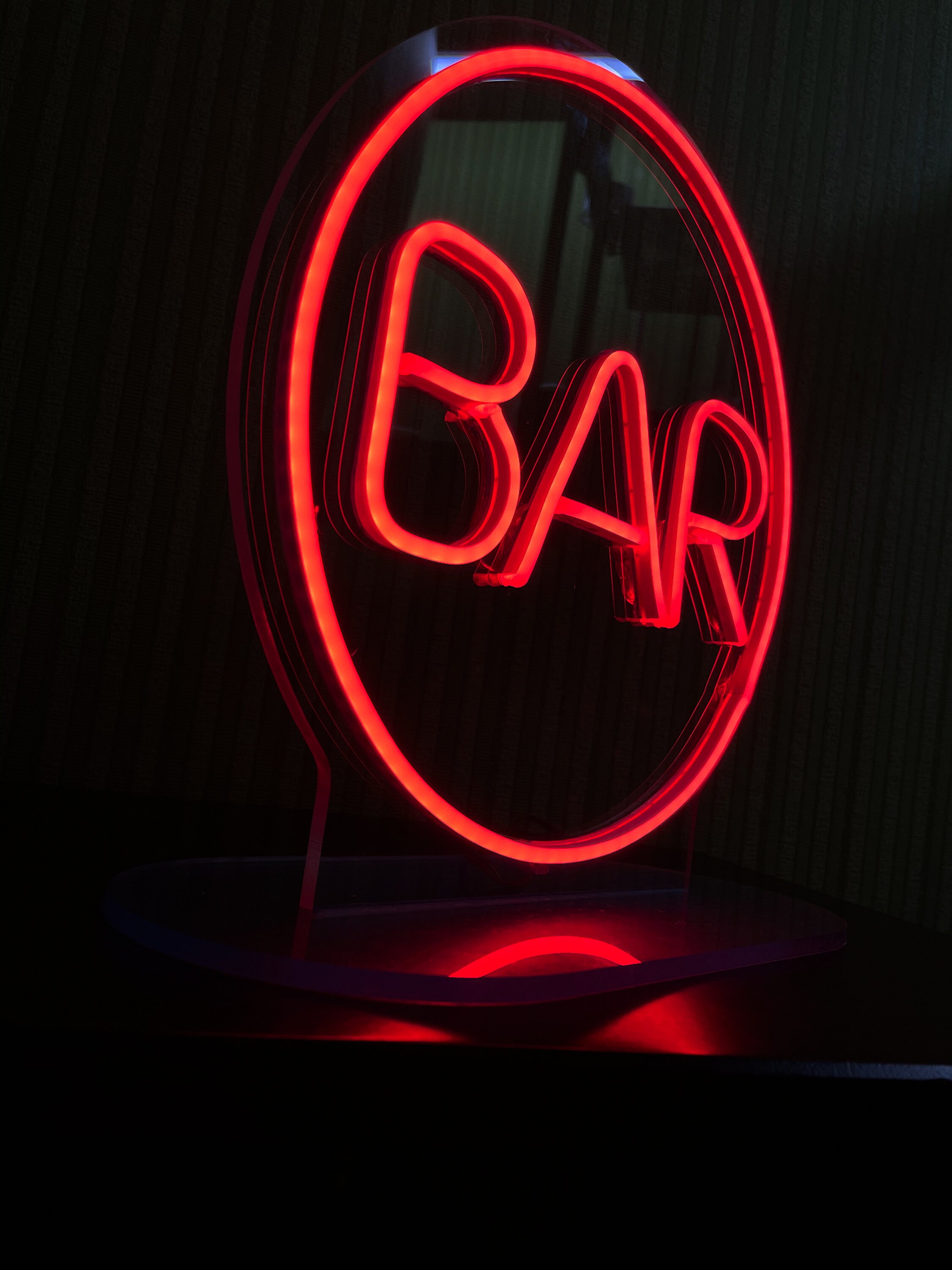 Bar Neon Sign Bar Led Neon Sign Bar Sign Circle Bar Neon Etsy UK