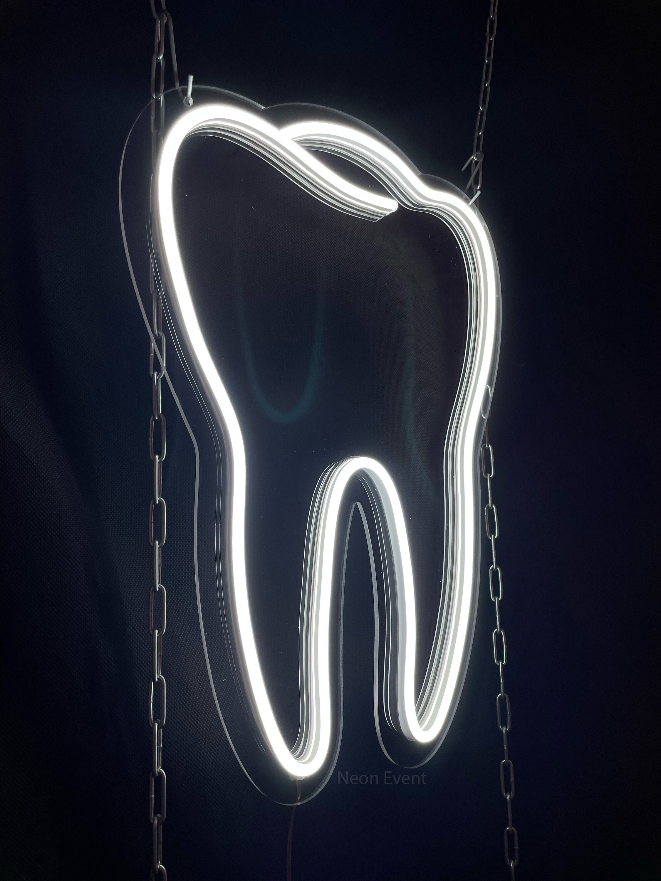 Tooth Neon Sign, Decoration for Dental Clinic, Dentist Neon Sign ...