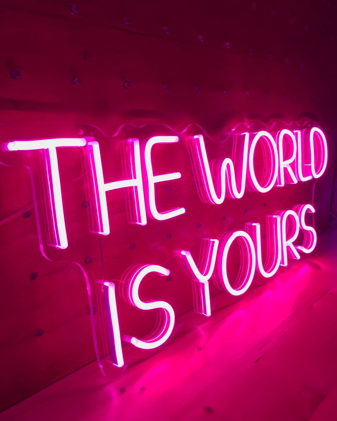 The World is Yours Led Neon Sign - Etsy