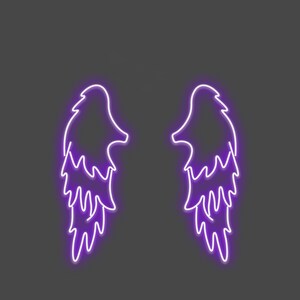 Аngel Wings Neon Sign Custom Angel Neon Sign Wings Neon - Etsy